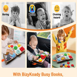 Montessori Quiet Book for Toddlers | Soft Sensory Activity Book