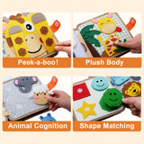 Montessori Quiet Book for Toddlers | Soft Sensory Activity Book
