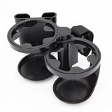 2-in-1 Stroller Cup Holder – Hands-Free Drink & Phone Holder for Easy Walks with Baby