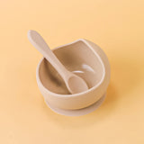 2PC Silicone Sucker Bowl Feeding Tableware for Infant and Young Training Learning To Eat Bowls and Baby Supplementary Food Bowls