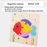 Baby Wooden 3D Puzzles Tangram Shapes Learning Educational Cartoon Animal Intelligence Jigsaw Toys For Children Gift