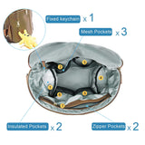 New Fashion Mommy Bag Pu Leather Diaper Backpack Bag with Changing Pad Baby Organizer Baby Nappy Bag Mummy Daddy Backpack