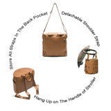 New Fashion Mommy Bag Pu Leather Diaper Backpack Bag with Changing Pad Baby Organizer Baby Nappy Bag Mummy Daddy Backpack