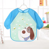 Waterproof EVA Full Sleeve Baby Bibs Children Apron Long Sleeve Feeding Smock Kids Eating Breastplate Infant Scarf Clothing