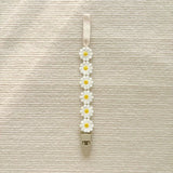 Little Daisy Pacifier Clips Baby Pacifier Anti-drop Chain Toddler Dummy Clip Nipple Holder Baby Shower Gift Baby Accessories