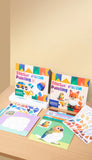 Early Childhood Education Scene Sticker Book Focus Cultivation Quiet Sticker Book Enlightenment Puzzle Cognitive Sticker Book