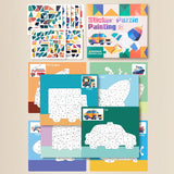 Early Childhood Education Scene Sticker Book Focus Cultivation Quiet Sticker Book Enlightenment Puzzle Cognitive Sticker Book