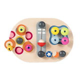 Montessori Wooden Busy Board Toy with Gears & Switches