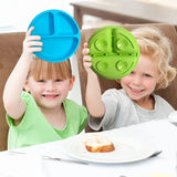 1PCS Baby Sucker Silicone Dining Plate BPA Free Children Dishes Suction Toddle Training Tableware Kids Feeding Bowls Baby Stuff