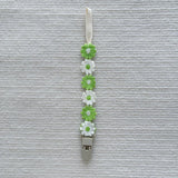 Little Daisy Pacifier Clips Baby Pacifier Anti-drop Chain Toddler Dummy Clip Nipple Holder Baby Shower Gift Baby Accessories