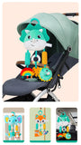 Baby Hanging Toys for 0 3 6 12 Months Rainbow Activity Plush Animal Stroller Toy for Baby Car Seat Crib Travel Sensory Baby Toy
