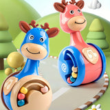 Montessori Baby Tumbler Toy | Roly-Poly Sensory Rattle for Infants