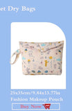 Babyshow 1PC Washable Wet Dry Bag Wetbag for Baby Diapers Nappies Waterproof Reusable Diaper Bag with Two Zippers 25cmx35cm
