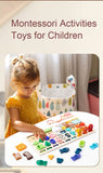 Montessori Wooden Shape & Number Matching Board | Toddler Learning Toy