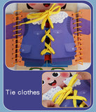 Multi-layer Wooden Busy Board For Children Montessori Early Education Games Toddlers Quiet Books Sensory Toy Practice Dressing