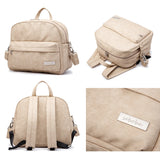 Soboba Solid Fashion Diaper Backpack for Baby Care Waterproof Multi-function Nappy Changing Bag for Mother Stylish Diaper Bags