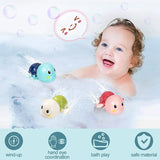 Baby Bath Toys Bathing Cute Swimming Turtle Whale Pool Beach Classic Chain Clockwork Water Toy For Kids Water Playing Toys