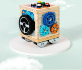 Kids Lights Busy Board Montessori Sensory Toys Switch LED Light Games Activity Board Thinking Education Baby Travel Toys 2-6year