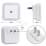 Wireless Sensor LED Night Light EU Plug Mini Square Nights Lights For Baby Children Living Room Bedroom Corridor Lighting Lamp