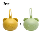 Bear Pacifier Bag Baby Soother Silicone Dust Organiser Bag Portable Baby Pacifier Chain Bag