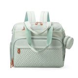 Diaper Bag Backpack with Pacifier Case – Large Capacity Baby Travel Organizer