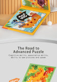 Magnetic Puzzles Games for Kids Busy Quiet Cartoon Animals Jigsaw Book Montessori Baby Educational Toys Children's Early Gifts