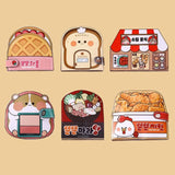 Paper Waffle Quiet Book Colorful Fried Chicken Cartoon Busy Book Convenience Store Handmade Toy Snack Bar Sticker Game