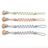 Fashion Baby Silicone Pacifier Chain, 1/4 pcs Soft Elastic Toy Straps for Teething Toys, Car Seats, Baby Travel Essentials