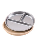 Color Kids 1PCS Stainless Steel Plate Detachable Suction Dishes Baby Feeding Sucker Bowl Food Grade Silicone Food Tray Tableware