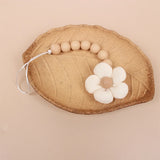 Flower Baby Pacifier Clip Chain Newborn Dummy Nipple Holder Clips BPA Free Cotton Teething Toys Soother Pendant Holder