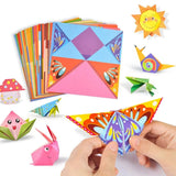Baby Craft Toys Cartoon Animal Origami Paper Cutting Book Kids Paper Cut Puzzle Early Learning Educational Toys Gifts