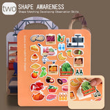 Children Portable Quiet Busy Paste A Book DIY Reusable Sticker Books Multi-scene Bubble Sticker Jelly Paste Sticker Toys