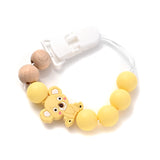 Baby Soother Plastic Pacifier Clip Animal Cartoon Silicone Dummy Holder Chain For Baby Nipple Chain Nursing Chew Toy Shower Gift