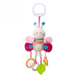 Baby Hanging Toys for 0 3 6 12 Months Rainbow Activity Plush Animal Stroller Toy for Baby Car Seat Crib Travel Sensory Baby Toy