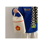 Baby Diaper Bag for Mom Cotton Bear Mommy Bags Nappy Diapers Organizer Zipper Women Handbags Maternity Bag Cartoon Beige Sac