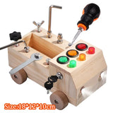 Kids Lights Busy Board Montessori Sensory Toys Switch LED Light Games Activity Board Thinking Education Baby Travel Toys 2-6year