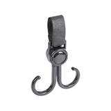 Double Hook Baby Stroller Hanger 360-degree Rotation Adjustment Cart Hook and Loop Fastener Stroller Accessories