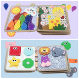 Montessori Felt Quiet Book for Toddlers | Travel Activity Busy Book