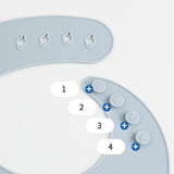 Waterproof Bibs For Kids Feeding Baby Eating Stuff Soft Silicone Babeast Cartoon Printed Adjustable Baby Tasting Feeding Bibs