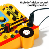 Montessori LED Busy Board Sensory Toy | Toddler Activity Board