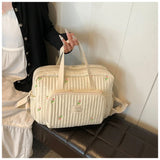 Large Mommy Bag Baby Organizer Maternity Pack Diaper Handbag Embroidered Women Shoulder Crossbody Bag Hospital Travel Mother Kid