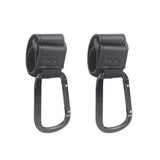 1/2pcs Baby Stroller Hooks Portable Infant Carriage Hook Multifunctional Leather Aluminum Alloy Hook Stroller Accessories