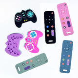 Children's silicone remote control handle teething baby oral sex period soothing remote control teething biting anti-feeding toy