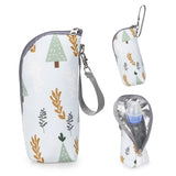 Baby Bottle Warmer Bag Portable Infant Feeding Bottle Aluminum Foil Insulation Outing Stroller Hanging Bag for Storage Cups
