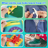 Busy Board Toy Features Over 18 Learning Activities, Educational Activity Developing Sensory Toy, Perfect Gifts for Boys Girls