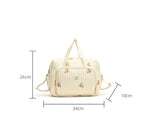 Large Mommy Bag Baby Organizer Maternity Pack Diaper Handbag Embroidered Women Shoulder Crossbody Bag Hospital Travel Mother Kid