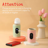 Baby Milk Warmer Baby Nursing Bottle Heater, Portable USB Bottle Warmer for Car, Outdoor Travel Accessories Outdoor Portable