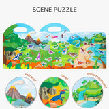 Early Childhood Education Scene Sticker Book Focus Cultivation Quiet Sticker Book Enlightenment Puzzle Cognitive Sticker Book