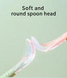 Baby Fruit Scraping Mud Spoon Feeding Spoon Soft Silicone Spoon Baby Easy To Eat Fruit Spoon Mother And Baby Supplies