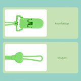 Silicone Chain Fastened Strap for Baby Pacifier Teething Clip Newborn Teether Chain Nipple Holder Nursing Accessories